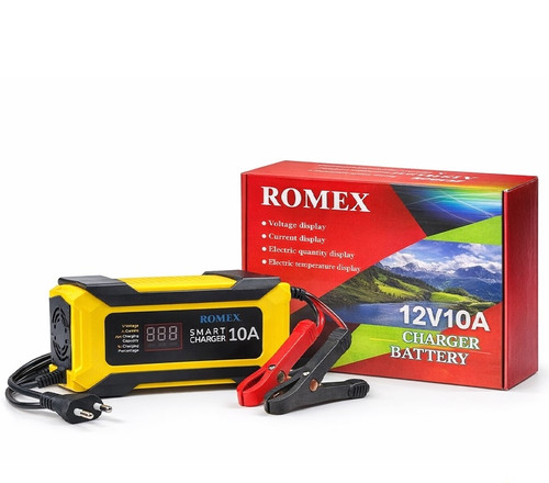شارژر باتری هوشمند رومکس مدل ۱۲ ولت ۱۰ آمپرROMEX