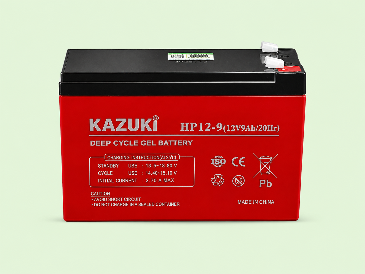 باتری کازوکی ۹ آمپر ۱۲ ولت فیشی یو پی اس UPS