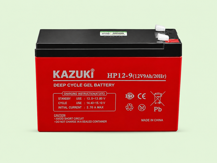 باتری کازوکی ۹ آمپر ۱۲ ولت فیشی یو پی اس UPS